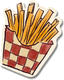 Hand-drawn french fries illustration